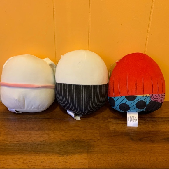 Disney Squishmallow Nightmare Before Christmas Jack Skellington Zero Sally 8” - Picture 3 of 8